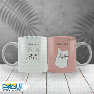 طرح لایه باز ماگ سابلیمیشن گربه مینیمال