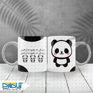 طرح لایه باز ماگ سابلیمیشن پاندا با متن